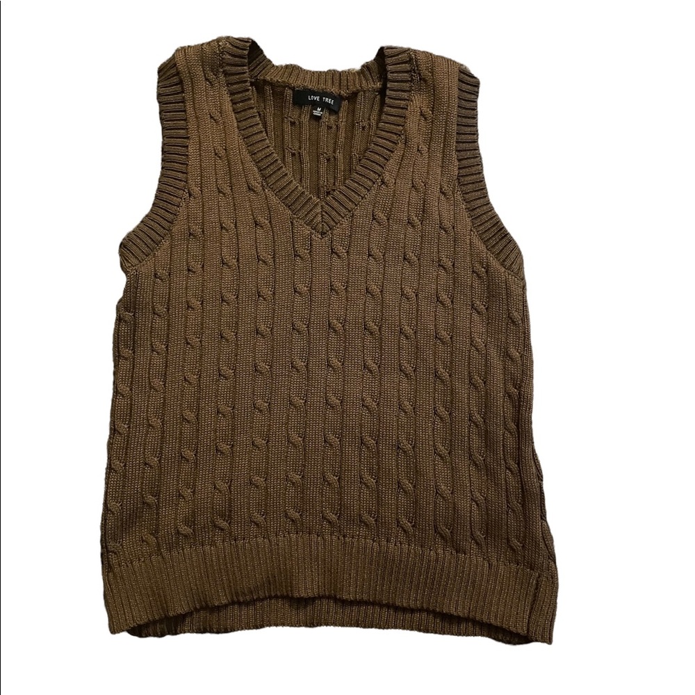 adorable brown sweater vest